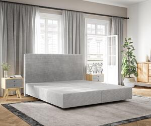 DELIFE Boxspring posteľ Dream-Well 180×200 cm manšester strieborno-šedá