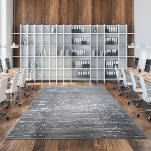 Decentný koberec s minimalistickým vzorom Sivá Šírka: 120 cm | Dĺžka: 170 cm