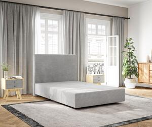 DELIFE Boxspring posteľ Dream-Well 120×200 cm manšester strieborno-šedá