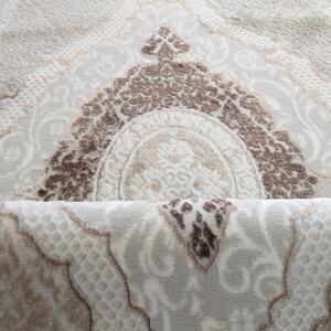 Exkluzívny koberec hnedej farby vo vintage štýle Šírka: 80 cm | Dĺžka: 150 cm