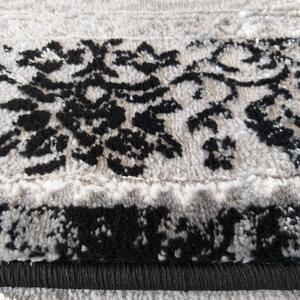 Exkluzívny koberec čiernej farby vo vintage štýle Šírka: 80 cm | Dĺžka: 150 cm