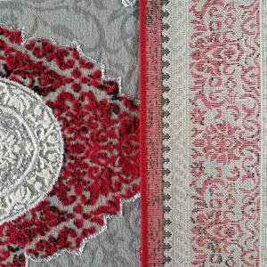 Exkluzívny koberec červenej farby vo vintage štýle Šírka: 200 cm | Dĺžka: 290 cm