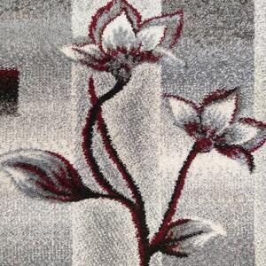 Moderný koberec do obývačky s motívom kvetov Šírka: 120 cm | Dĺžka: 170 cm