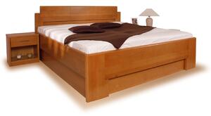 Posteľ z masivu s úložným priestorom DELUXE 1, masiv buk