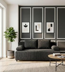 ROZKLADACIA POHOVKA, textil, tmavosivá P & B - Sedačky, Online Only
