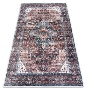 ANDRE prateľný koberec Ornament, čierno-hnedý, rozmer 160x220 cm