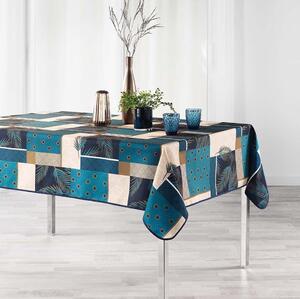 Kvalitný obrus na stôl s modro bordovou potlačou 150 x 240 cm SKLADOM