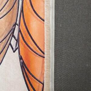 Protišmykový koberec s motívom listov Šírka: 160 cm | Dĺžka: 220 cm