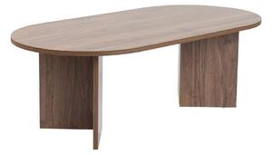 Tmavohnedý konferenčný stolík v dekore orecha 60x119 cm Sable – Kalune Design