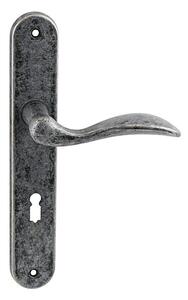 Dverové kovanie MP TI - LEA - 1941 (OGA - Antik šedá), kľučka-kľučka, Otvor pre obyčajný kľúč BB, MP OGA (antik šedá), 90 mm
