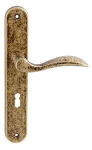 Dverové kovanie MP TI - LEA - 1941 (OBA - Antik bronz), kľučka-kľučka, Otvor na cylindrickú vložku PZ, MP OBA (antik bronz), 72 mm