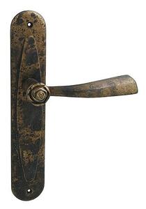 Dverové kovanie MP LI - ROSE - SO 996 (OBA - Antik bronz), kľučka-kľučka, WC kľúč, MP OBA (antik bronz), 90 mm