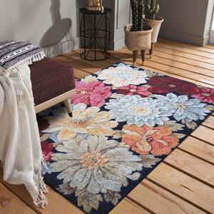 Očarujúci koberec s kvetinovým vzorom Ružová Šírka: 80 cm | Dĺžka: 150 cm