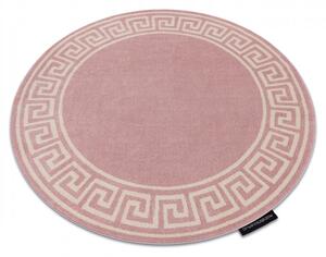 Okrúhly koberec HAMPTON Grecos, Grécky ružový