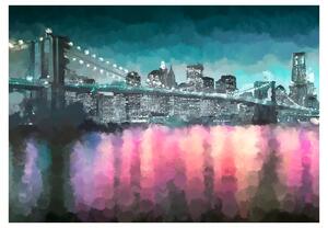 Fototapeta Maľovaný New York - Painted New York - 100x70