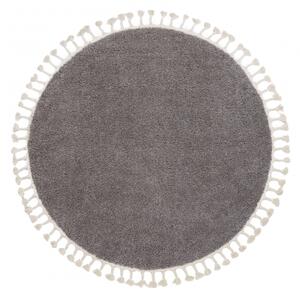 Okrúhly koberec BERBER 9000, hnedý, strapce, Maroko Shaggy