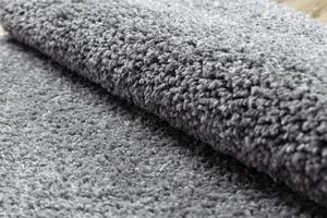 Okrúhly koberec BERBER 9000 sivý, strapce, Maroko Shaggy