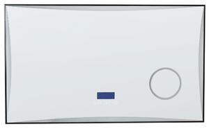 Kúpeľňové nástenné LED zrkadlo strieborné obdĺžnikové 100 x 60 cm s Bluetooth reproduktorom