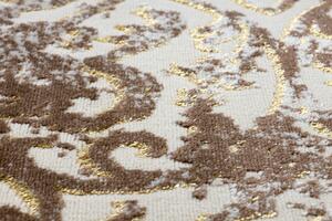 Moderný MEFE koberec 8724 Ornament vintage, béžovo / zlatý
