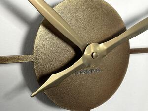 Kovové zlaté nástenné hodiny vintage 50 cm Zlatá