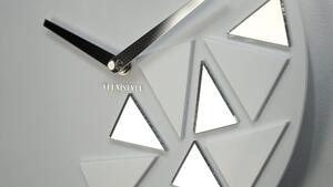 Elegantné akrylové hodiny 30 cm v bielej farbe Biela