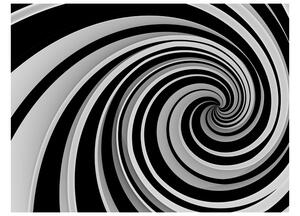 Fototapeta Čiernobiely vír - Black and white swirl