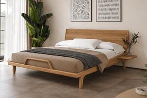 Posteľ z masívu 180x200 Nordica dekor dub