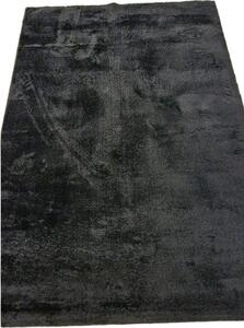 HU Čierny koberec Plush Deluxe Czarny Rozmer: 50x80 cm