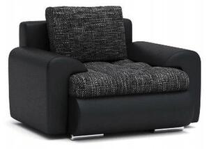 Luxusné pohodlné kreslo čiernej farby 95 x 90 cm Čierna