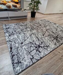 HU Sivý koberec Plush Deluxe Sivý mramor Rozmer: 50x80 cm