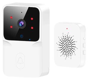 Bezdrôtový WiFi videozvonček s vnútornou jednotkou – biely
