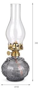 Brilagi - Petrolejová lampa MERLIN dymová/šedá