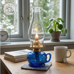 Brilagi - petrolejová lampa MERLIN modrá