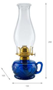 Brilagi - petrolejová lampa MERLIN modrá