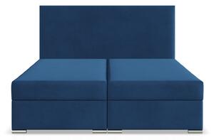 Manželská posteľ ZONZA Velvet 140×200 cm tmavomodrá