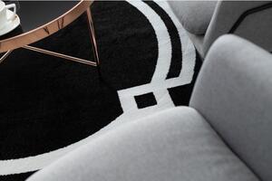 Okrúhly koberec HAMPTON Lux čierny
