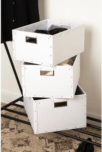 Biele kartónové úložné boxy v súprave 3 ks Ture – Bigso Box of Sweden