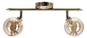 Stropné svietidlo v bronzovej farbe so skleneným tienidlom ø 10 cm Rodia – Candellux Lighting