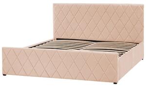 Manželská posteľ 160 cm Rhett (béžová) (s roštom a úložným priestorom). Vlastná spoľahlivá doprava až k Vám domov. 1075600