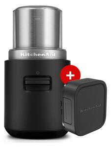 Bezdrôtový mlynček na kávu KitchenAid 5KBGR111BM GO, s batériou