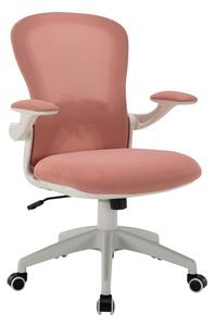 Otočná stolička RASIMA - ružová / biela