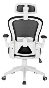 Otočná stolička FABLE - čierna / biela