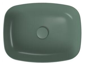 Cersanit Larga, umývadlo na dosku 50x38,5x13,5 cm, zelená matná, K677-065