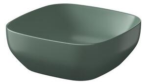 Cersanit Larga, umývadlo na dosku 38x38x13,5 cm, zelená matná, K677-061