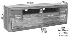 MONTREAL Komoda Standard 58x178 cm, palisander