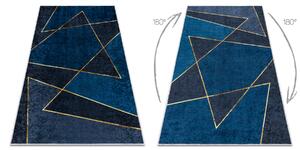 Koberec MIRO 52097.801 Geometrický, protišmykový, prateľný, modrý