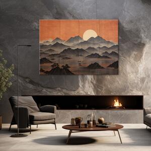 Obraz na plátne Nádherná japonská horská krajina Rozmery: 60 x 40 cm