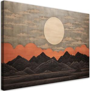 Obraz na plátne Západ slnka v Japonsku Rozmery: 60 x 40 cm