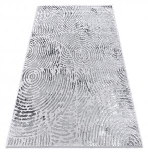 Moderný MEFE koberec 8725 y Odtlačok prsta, sivý