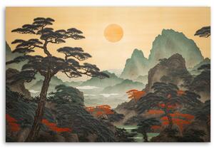 Obraz na plátne Japonská krajina Rozmery: 60 x 40 cm